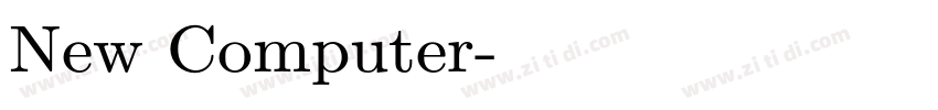 New Computer字体转换